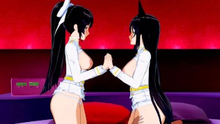 Azur Lane – Atago and Takao 3D Hentai Threesome